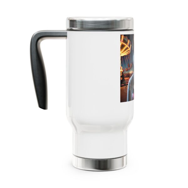 Stainless Steel Travel Mug with Handle, 14oz - Image 2