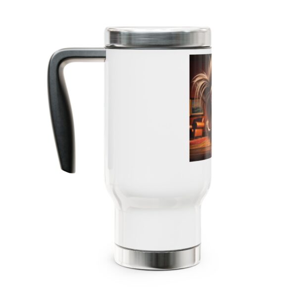 Stainless Steel Travel Mug with Handle, 14oz - Image 2