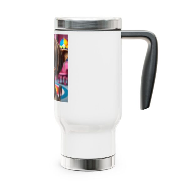 Stainless Steel Travel Mug with Handle, 14oz - Image 4